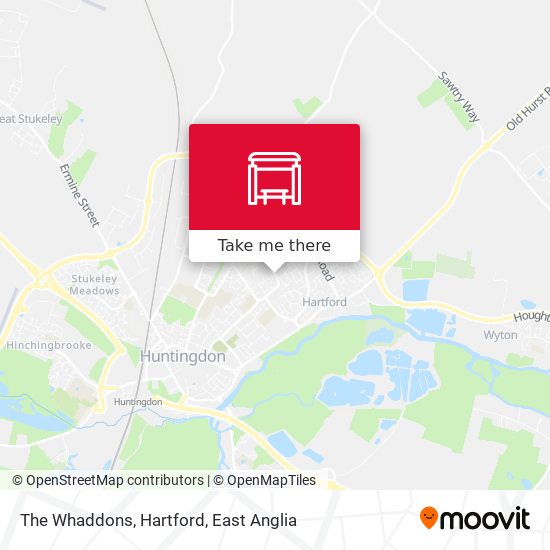 The Whaddons, Hartford map