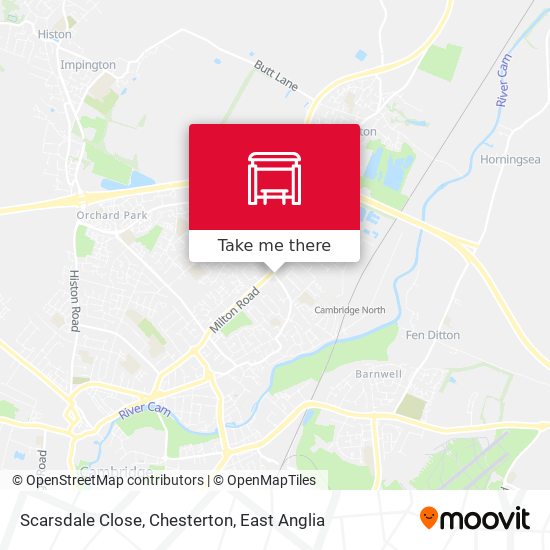 Scarsdale Close, Chesterton map