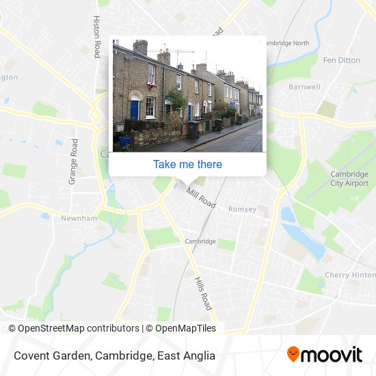 Covent Garden, Cambridge map