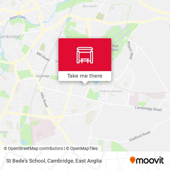 St Bede's School, Cambridge map