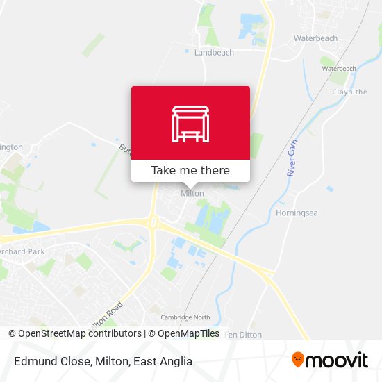 Edmund Close, Milton map