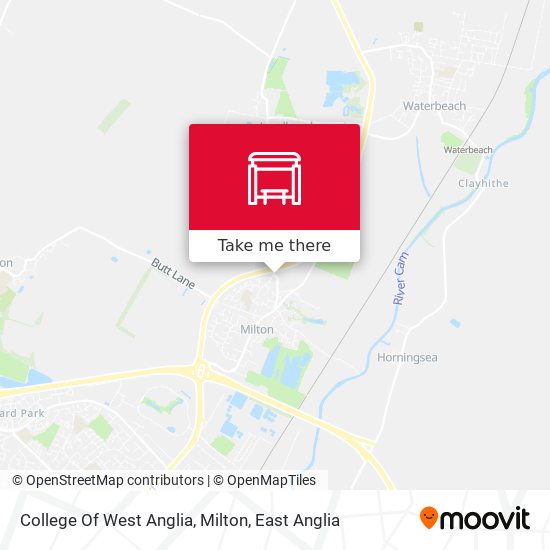 College Of West Anglia, Milton map