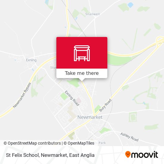 St Felix School, Newmarket map
