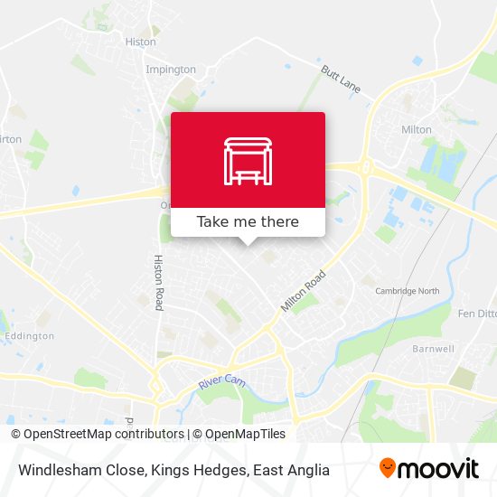 Windlesham Close, Kings Hedges map