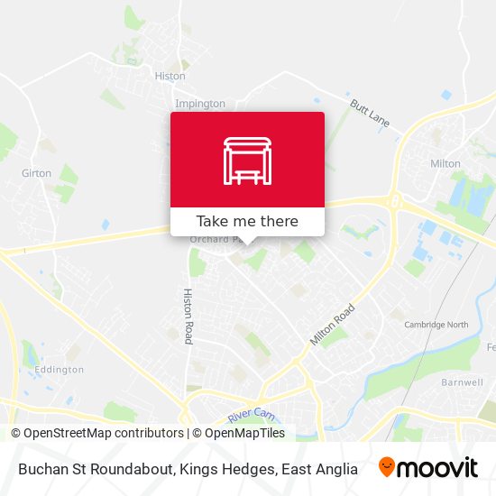 Buchan St Roundabout, Kings Hedges map
