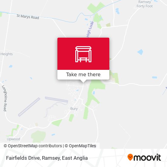 Fairfields Drive, Ramsey map