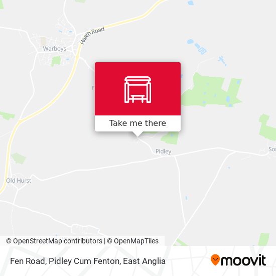 Fen Road, Pidley Cum Fenton map