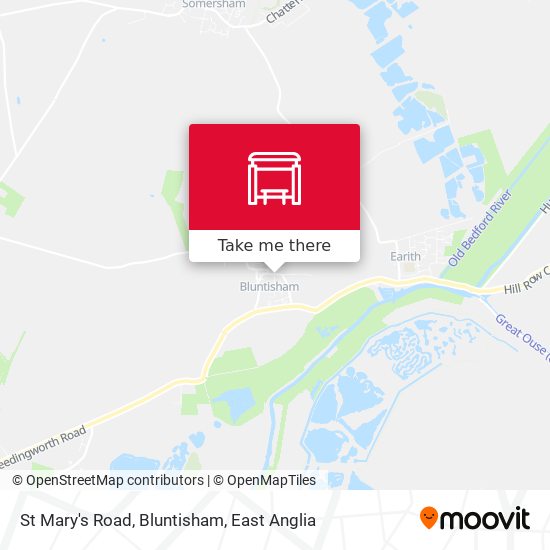 St Mary's Road, Bluntisham map