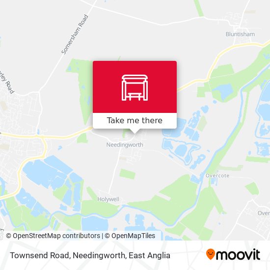 Townsend Road, Needingworth map