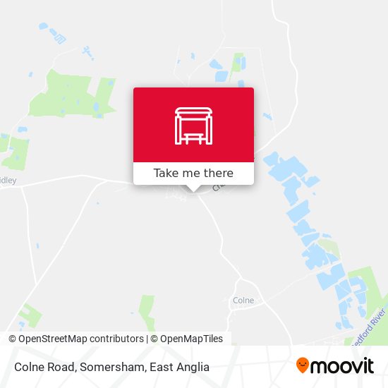 Colne Road, Somersham map