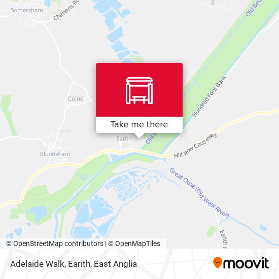 Adelaide Walk, Earith map