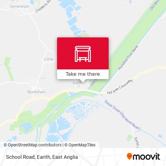 School Road, Earith map