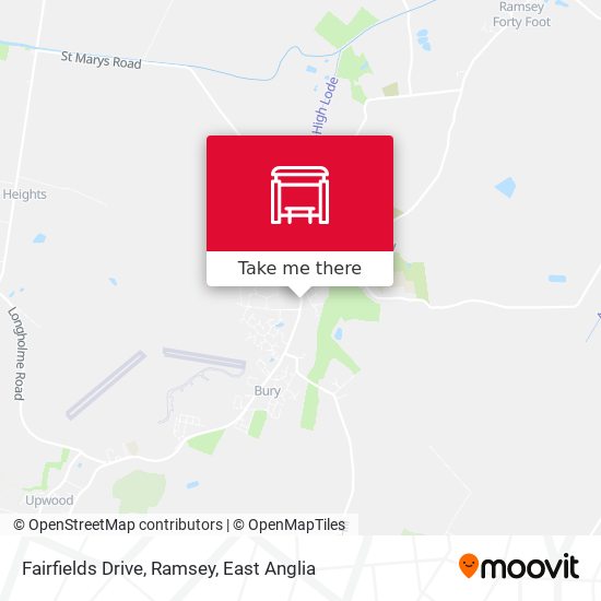 Fairfields Drive, Ramsey map