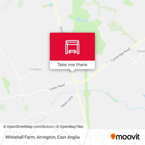 Whitehall Farm, Arrington map