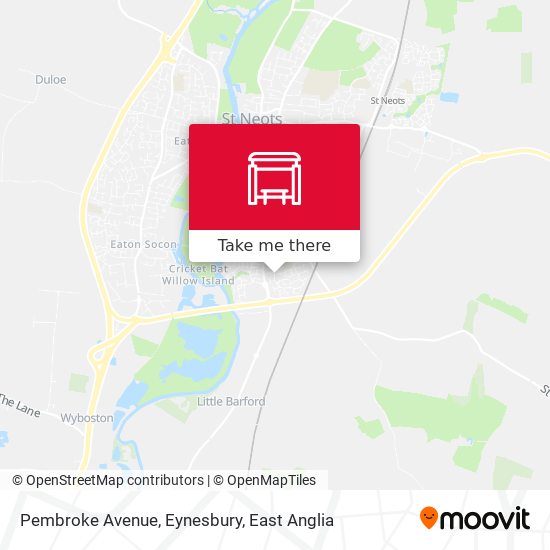 Pembroke Avenue, Eynesbury map