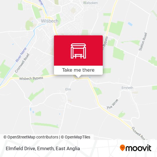 Elmfield Drive, Emneth map