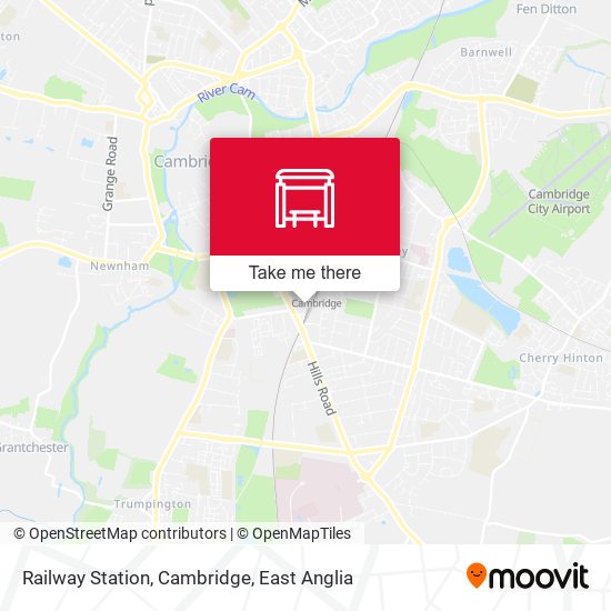 Railway Station, Cambridge map