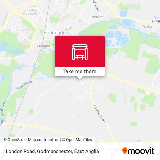 London Road, Godmanchester map