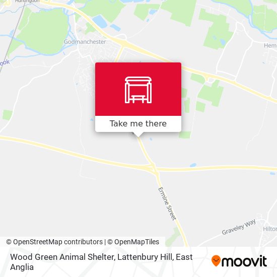 Wood Green Animal Shelter, Lattenbury Hill map