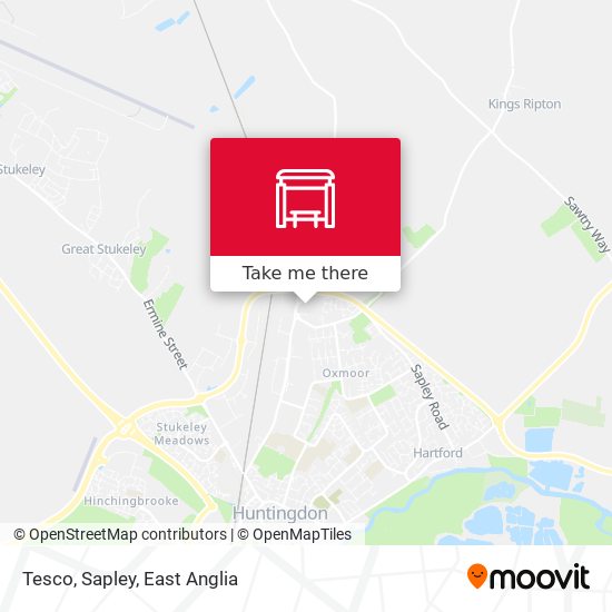 Tesco, Sapley map