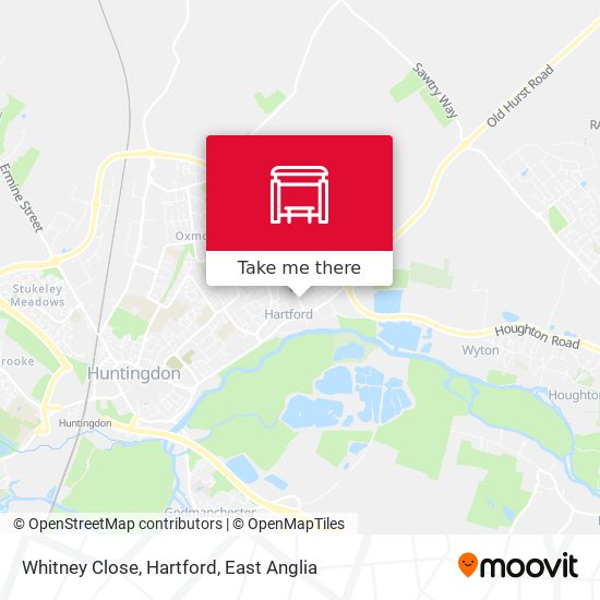 Whitney Close, Hartford map