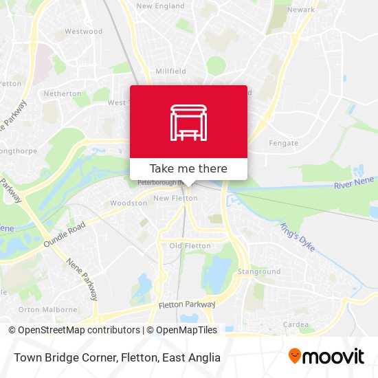 Town Bridge Corner, Fletton map