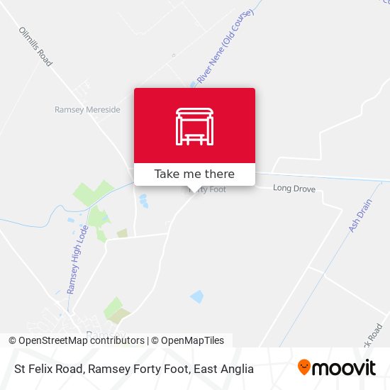 St Felix Road, Ramsey Forty Foot map