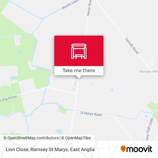 Lion Close, Ramsey St Marys map