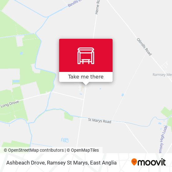 Ashbeach Drove, Ramsey St Marys map