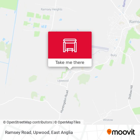 Ramsey Road, Upwood map