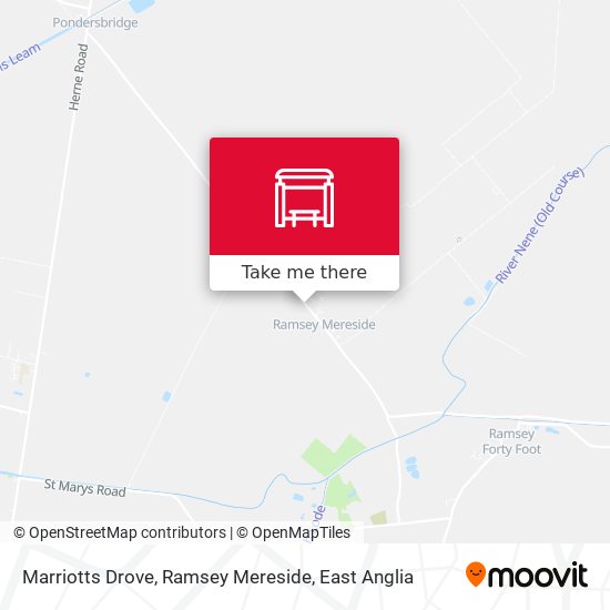 Marriotts Drove, Ramsey Mereside map