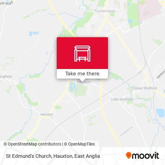 St Edmund's Church, Hauxton map