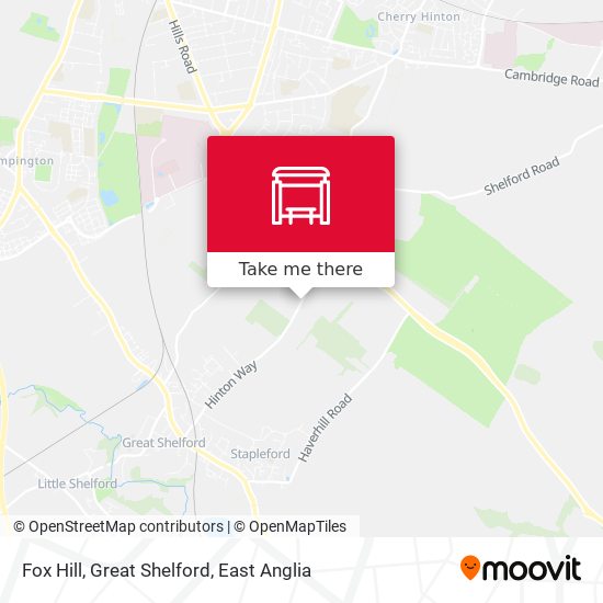 Fox Hill, Great Shelford map