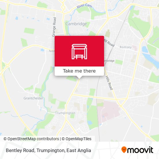 Bentley Road, Trumpington map