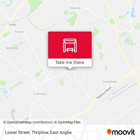 Lower Street, Thriplow map