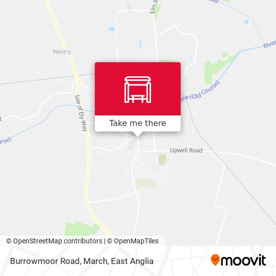 Burrowmoor Road, March map