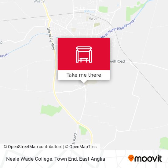 Neale Wade College, Town End map