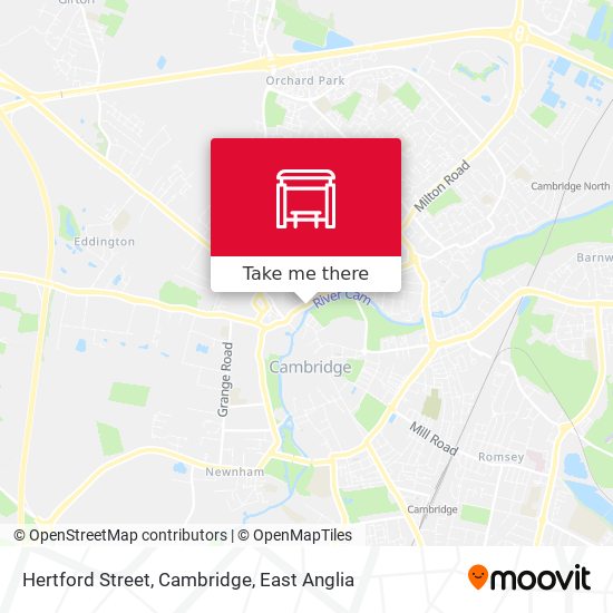 Hertford Street, Cambridge map