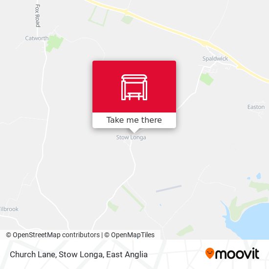 Church Lane, Stow Longa map