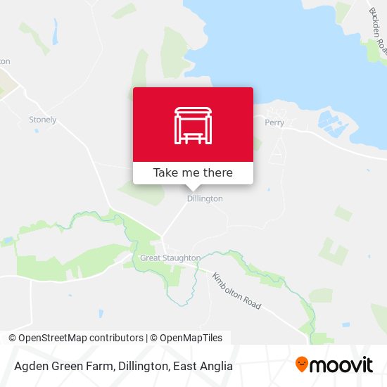 Agden Green Farm, Dillington map
