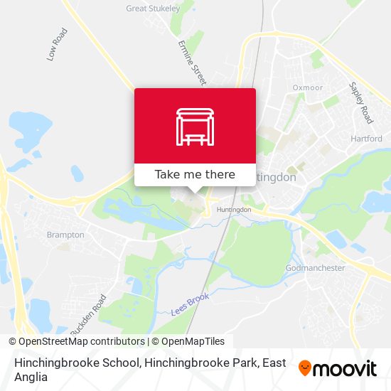 Hinchingbrooke School, Hinchingbrooke Park map