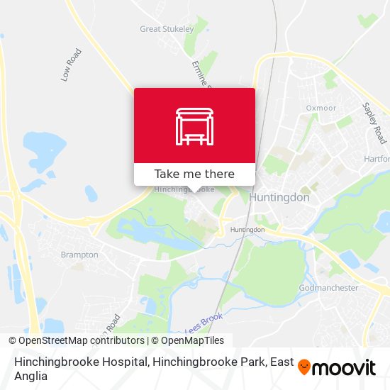 Hinchingbrooke Hospital, Hinchingbrooke Park map