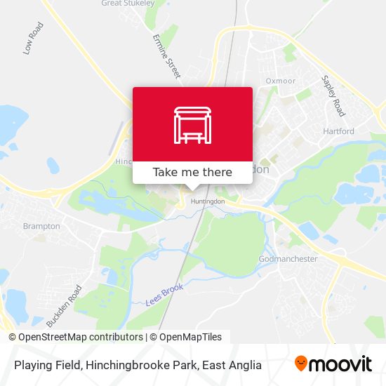 Playing Field, Hinchingbrooke Park map
