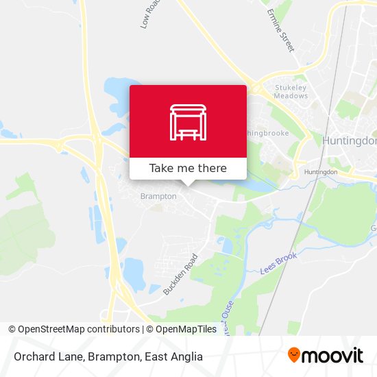 Orchard Lane, Brampton map