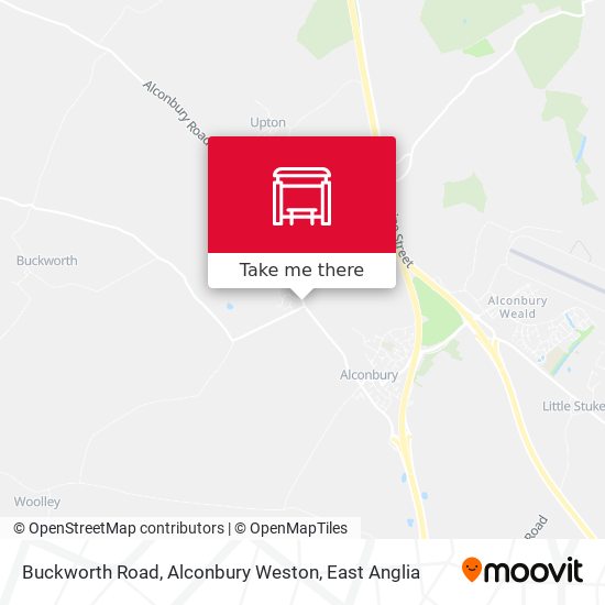 Buckworth Road, Alconbury Weston map