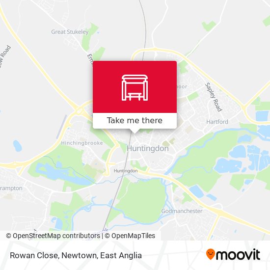 Rowan Close, Newtown map