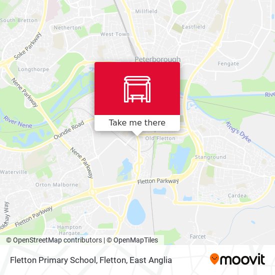 Fletton Primary School, Fletton map