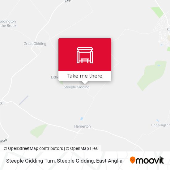 Steeple Gidding Turn, Steeple Gidding map