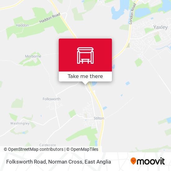 Folksworth Road, Norman Cross map