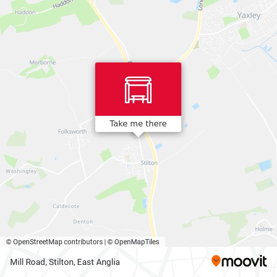 Mill Road, Stilton map